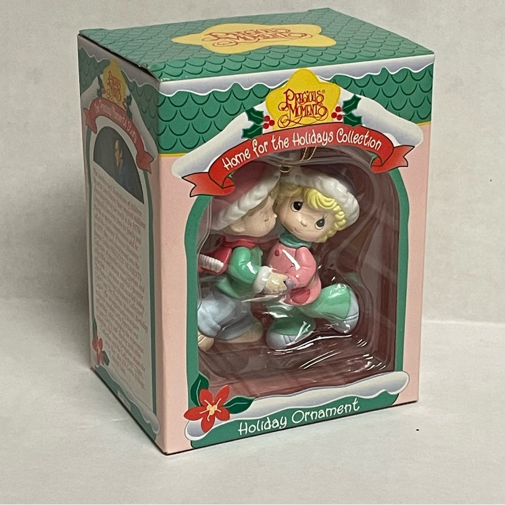 1996 Precious Moments Enesco Home For The Holidays Christmas Ornament